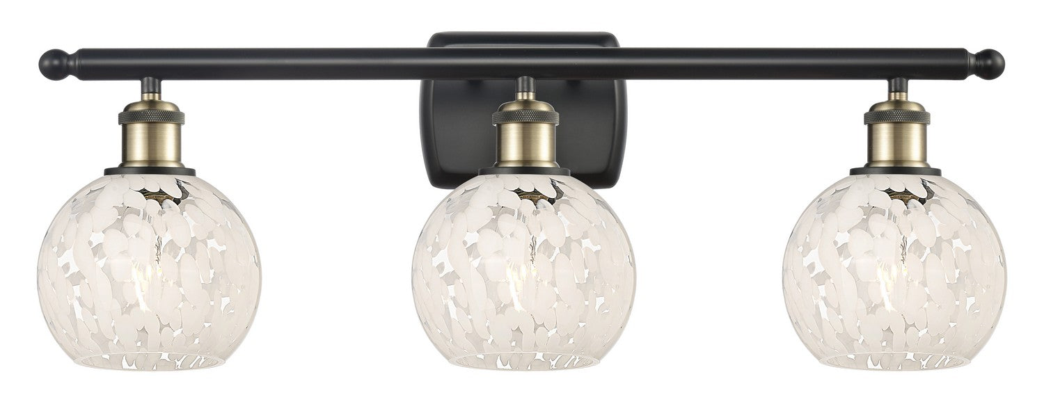 Innovations 516-3W-BAB-G1216-6WM LED Bath Vanity, Black Antique Brass