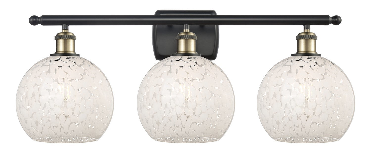 Innovations 516-3W-BAB-G1216-8WM LED Bath Vanity, Black Antique Brass