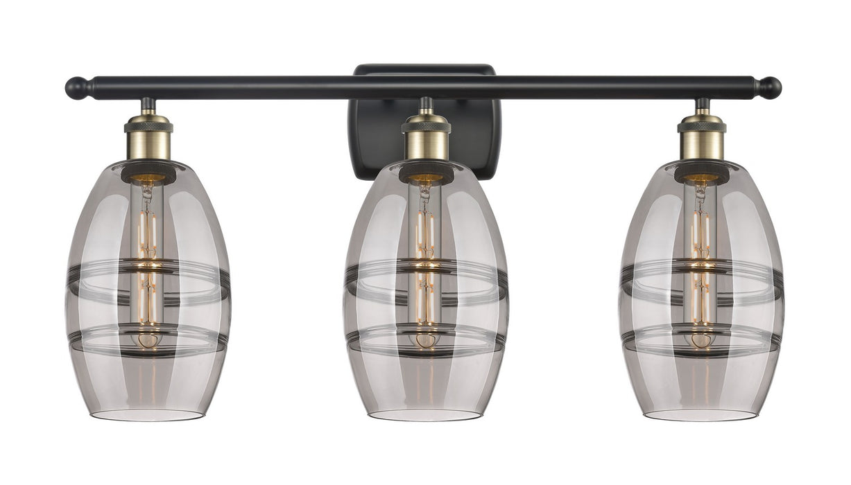 Innovations 516-3W-BAB-G557-6SM Three Light Bath Vanity, Black Antique Brass