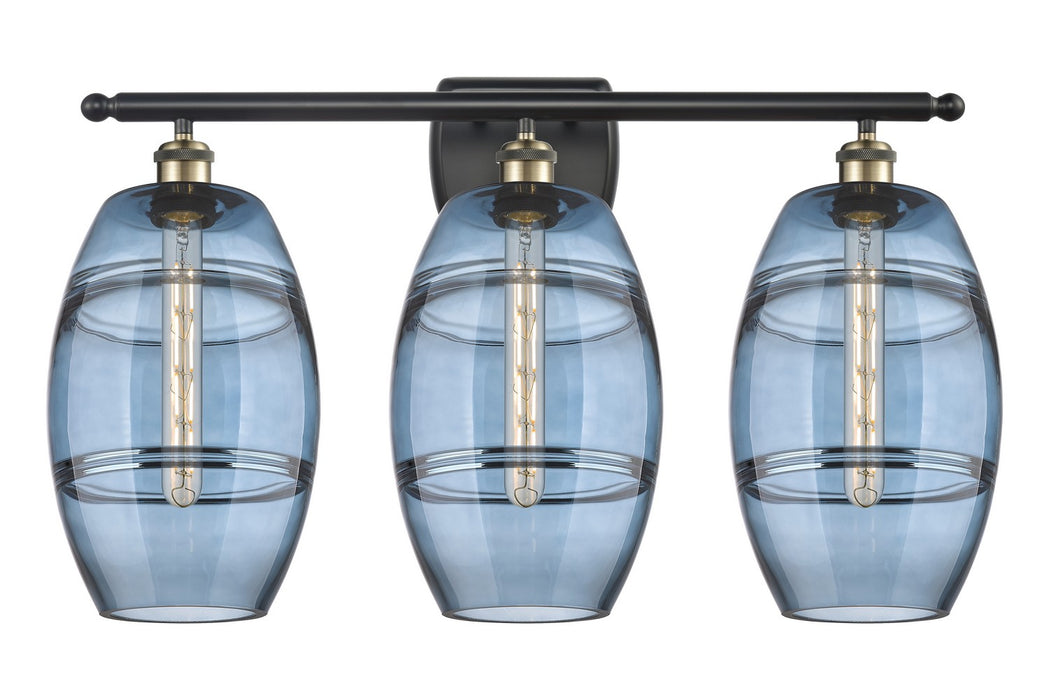 Innovations 516-3W-BAB-G557-8BL Three Light Bath Vanity, Black Antique Brass
