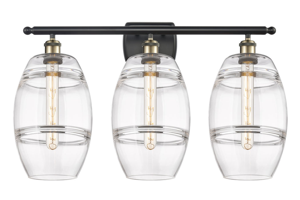 Innovations 516-3W-BAB-G557-8CL Three Light Bath Vanity, Black Antique Brass
