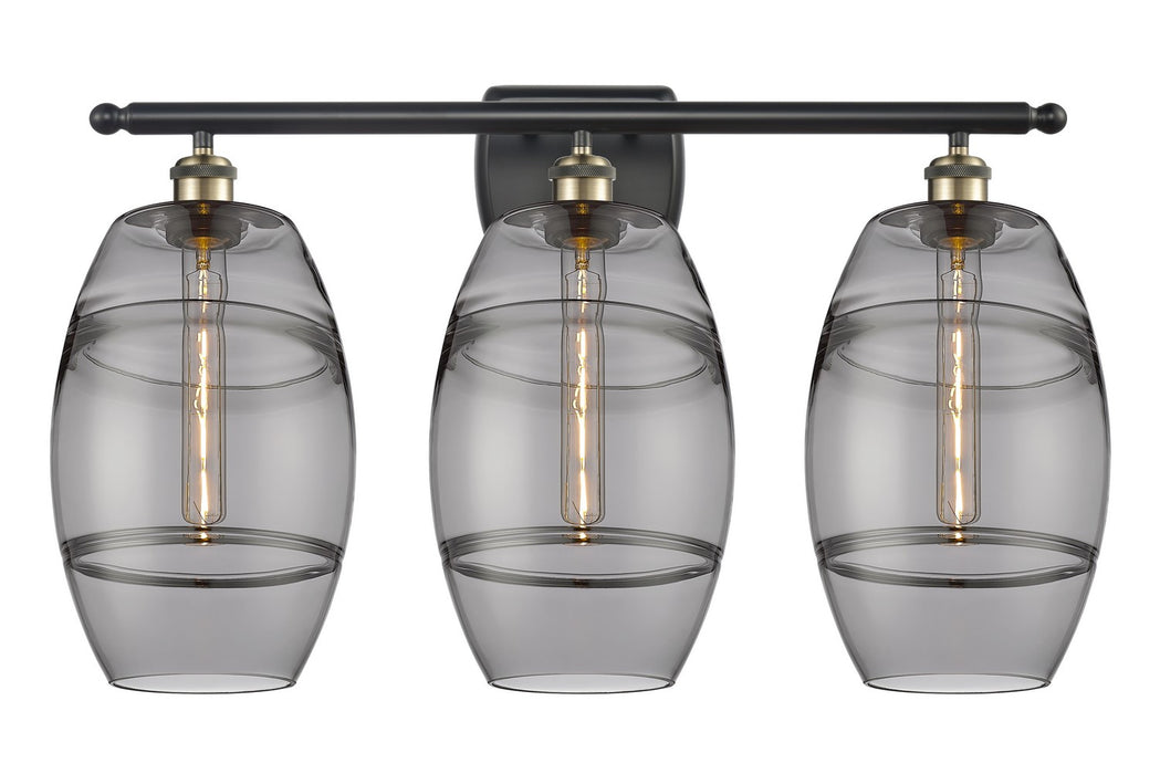 Innovations 516-3W-BAB-G557-8SM Three Light Bath Vanity, Black Antique Brass