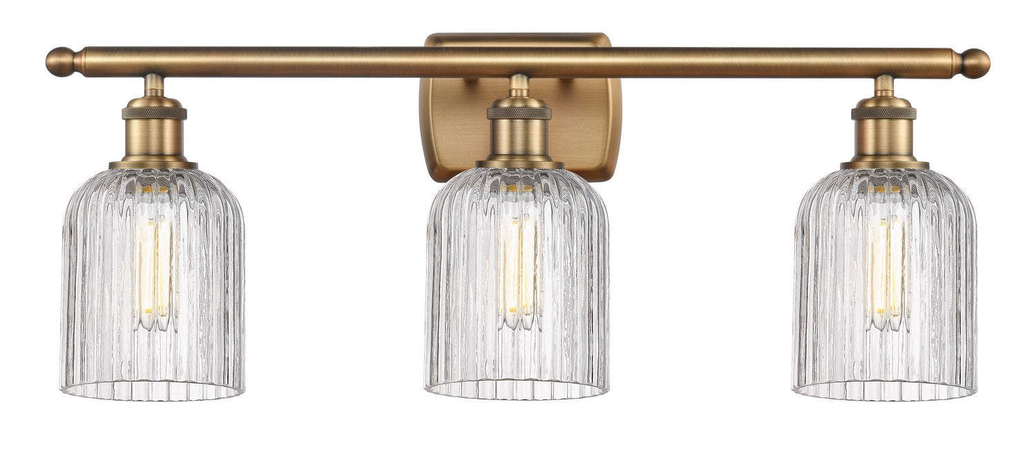 Innovations 516-3W-BB-G559-5CL Three Light Bath Vanity, Brushed Brass
