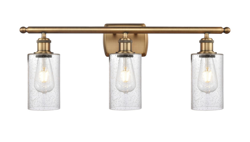 Innovations 516-3W-BB-G804 Three Light Bath Vanity, Brushed Brass