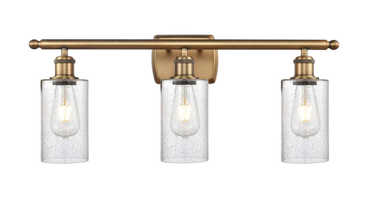 Innovations 516-3W-BB-G804 Three Light Bath Vanity, Brushed Brass