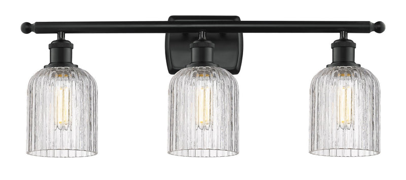 Innovations 516-3W-BK-G559-5CL Three Light Bath Vanity, Matte Black