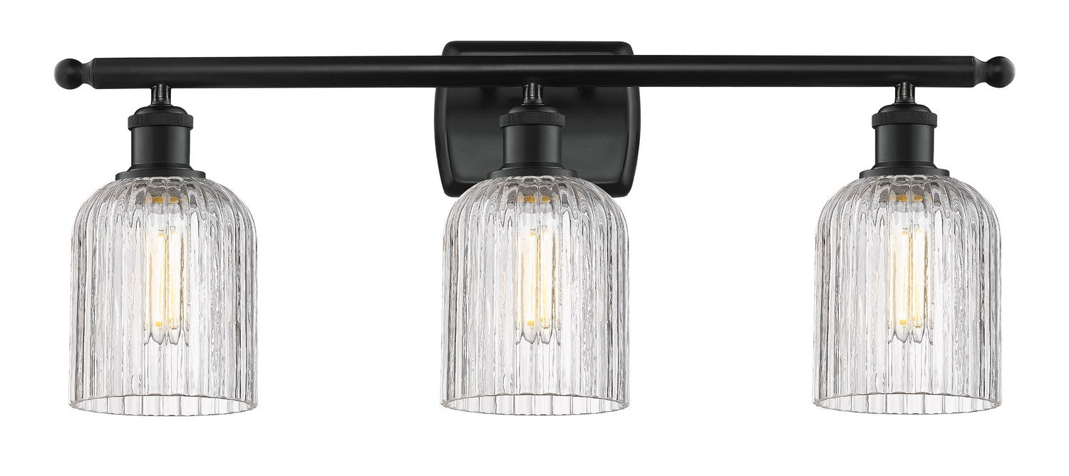 Innovations 516-3W-BK-G559-5CL Three Light Bath Vanity, Matte Black