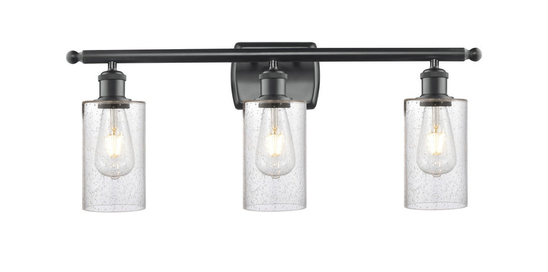 Innovations 516-3W-BK-G804 Three Light Bath Vanity, Matte Black