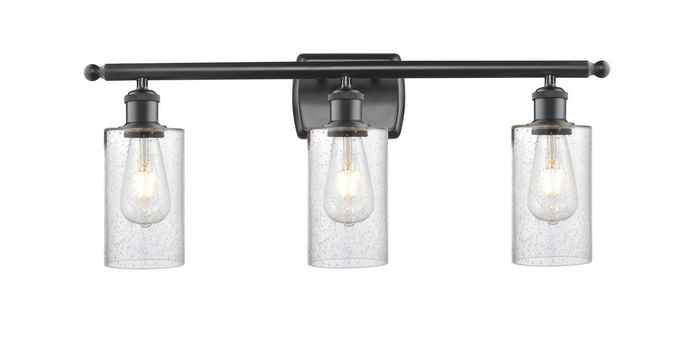 Innovations 516-3W-BK-G804 Three Light Bath Vanity, Matte Black