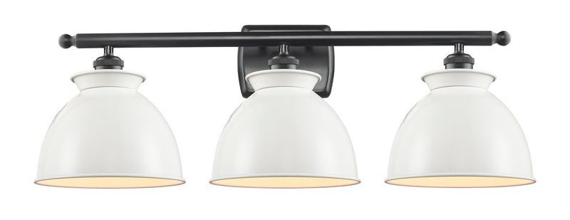 Innovations 516-3W-BK-M14-W Three Light Bath Vanity, Matte Black