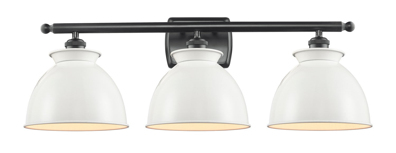 Innovations 516-3W-BK-M14-W Three Light Bath Vanity, Matte Black