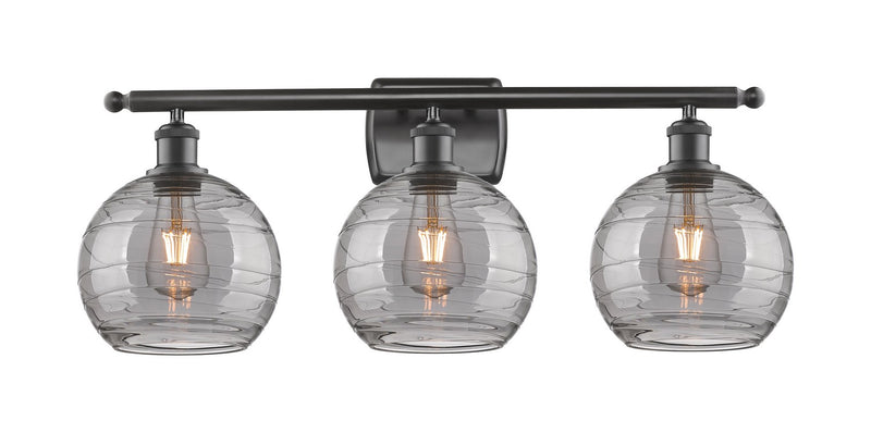 Innovations 516-3W-OB-G1213-8SM Three Light Bath Vanity, Oil Rubbed Bronze
