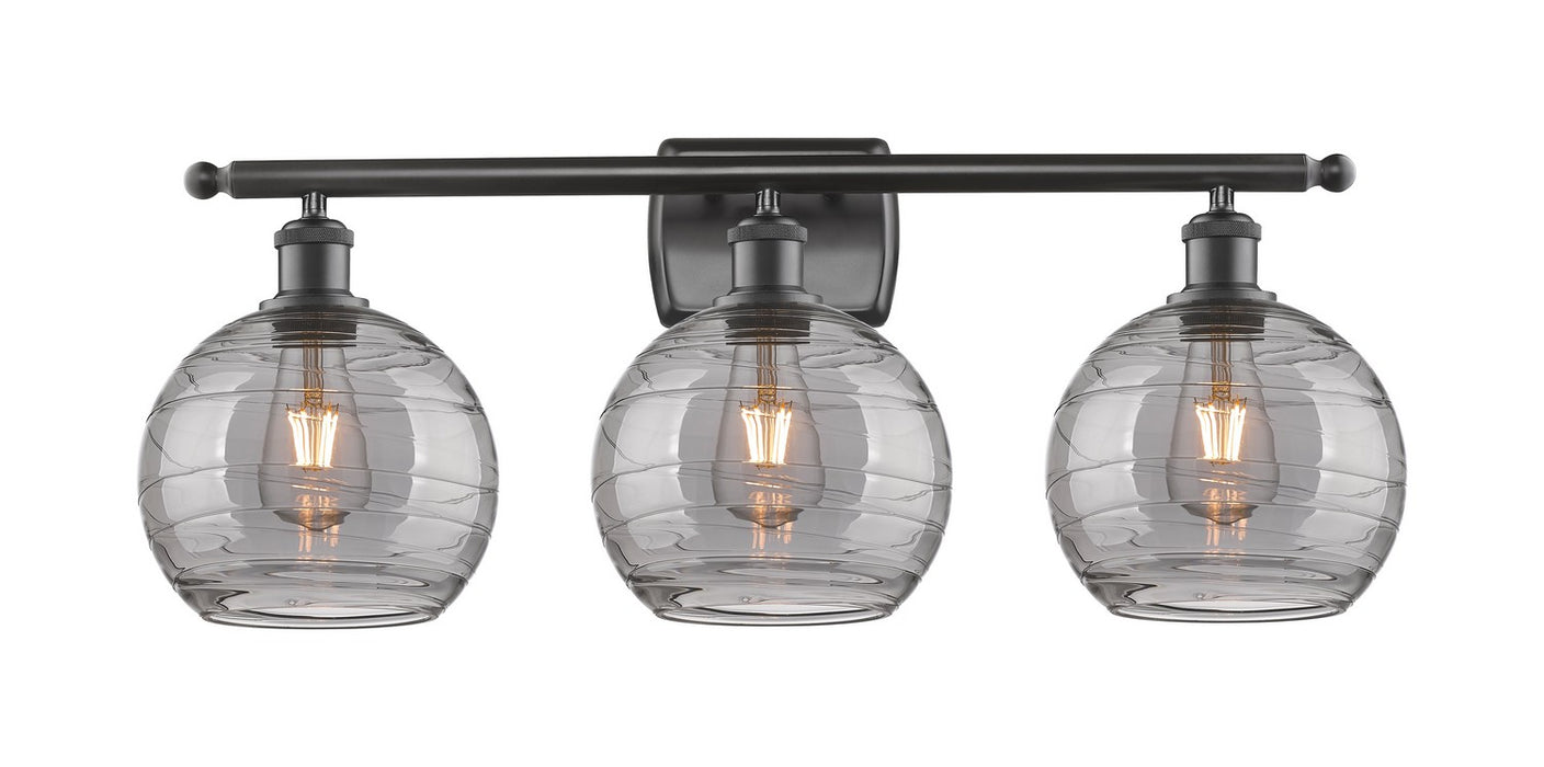 Innovations 516-3W-OB-G1213-8SM Three Light Bath Vanity, Oil Rubbed Bronze