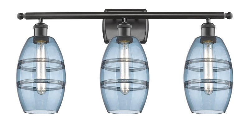 Innovations 516-3W-OB-G557-6BL Three Light Bath Vanity, Oil Rubbed Bronze