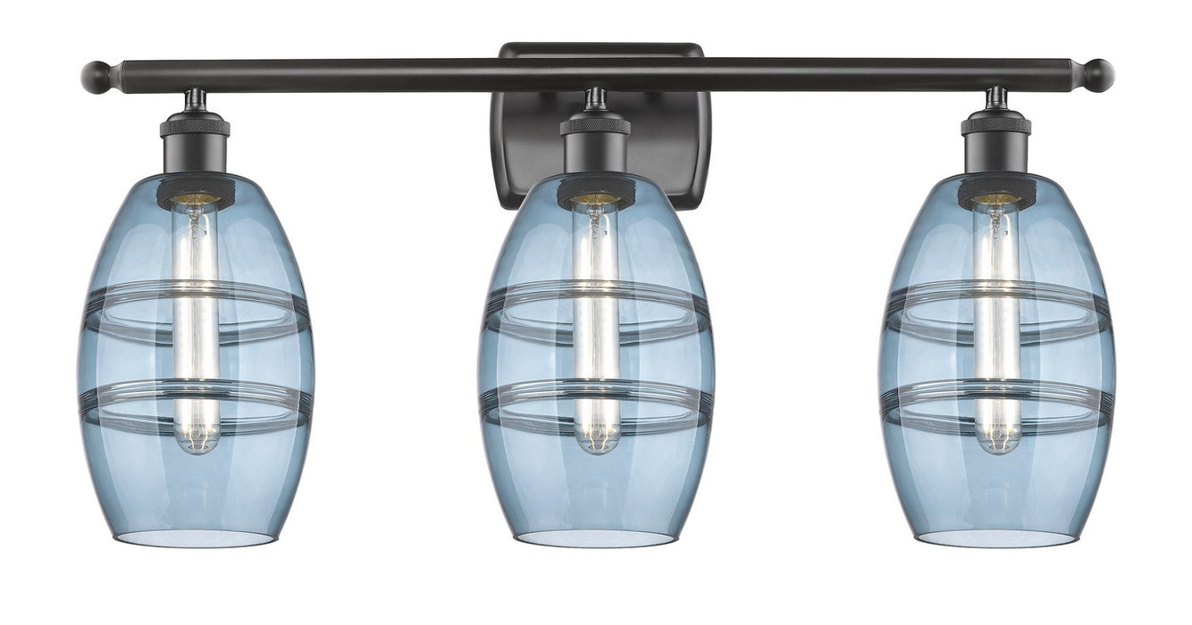 Innovations 516-3W-OB-G557-6BL Three Light Bath Vanity, Oil Rubbed Bronze