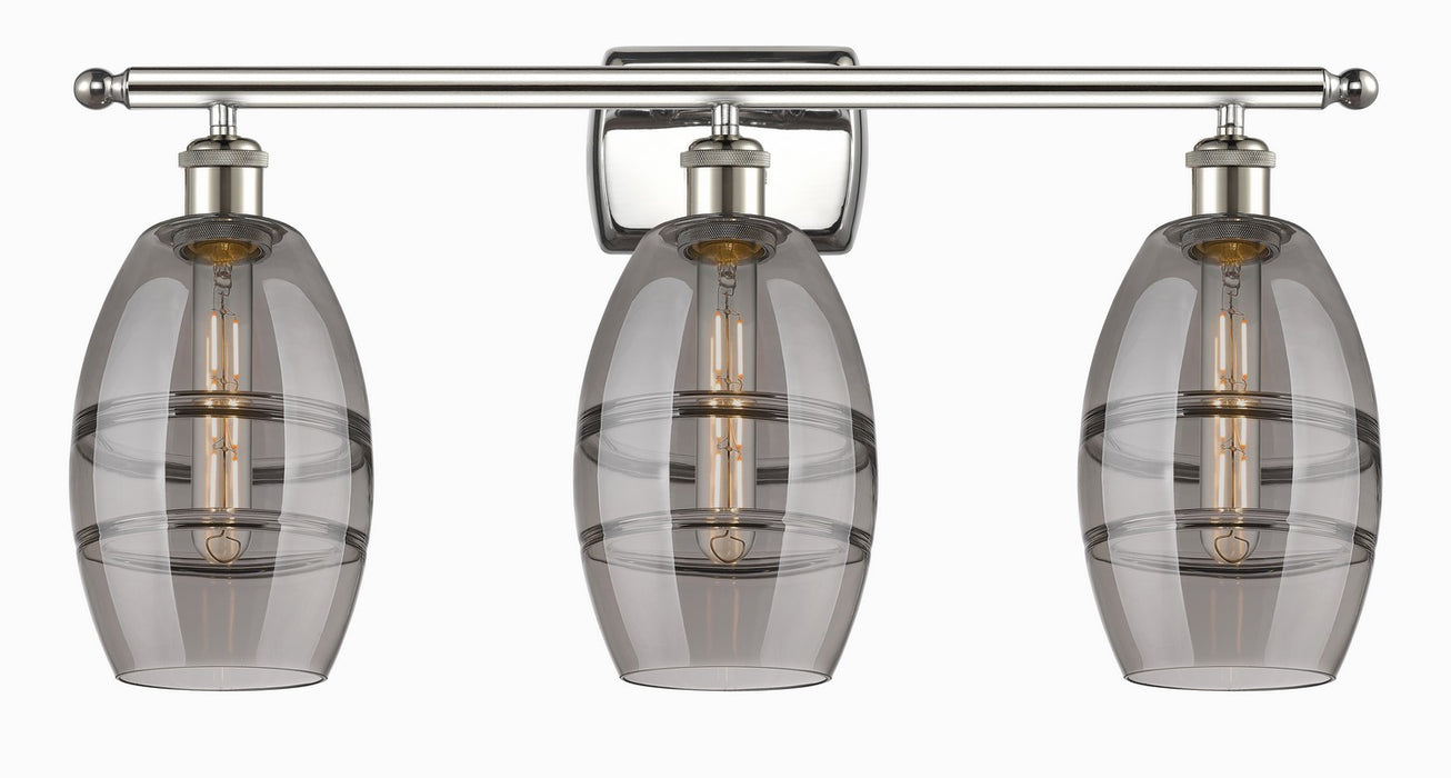 Innovations 516-3W-PN-G557-6SM Three Light Bath Vanity, Polished Nickel