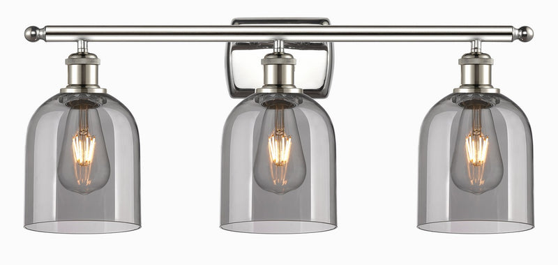 Innovations 516-3W-PN-G558-6SM Three Light Bath Vanity, Polished Nickel