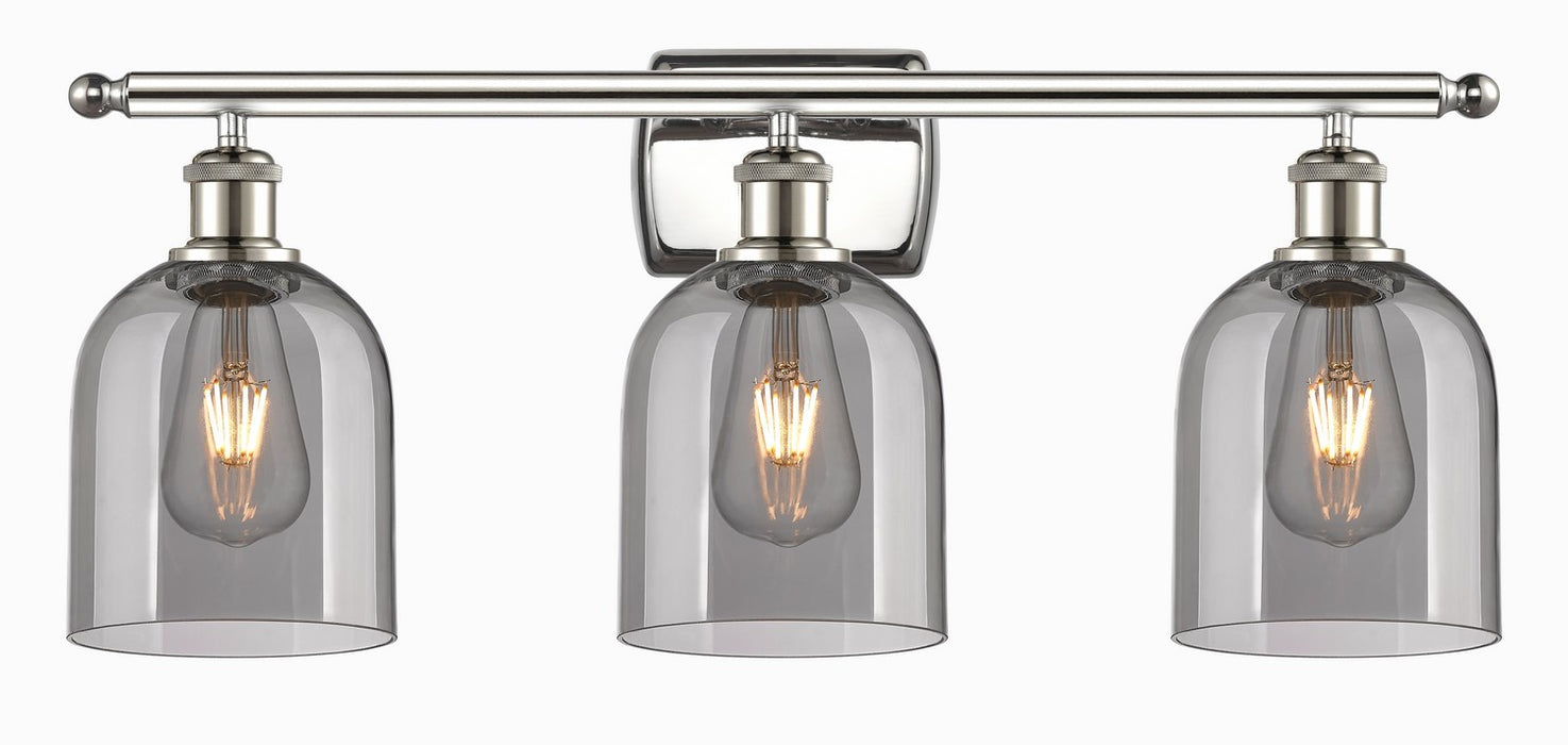 Innovations 516-3W-PN-G558-6SM Three Light Bath Vanity, Polished Nickel