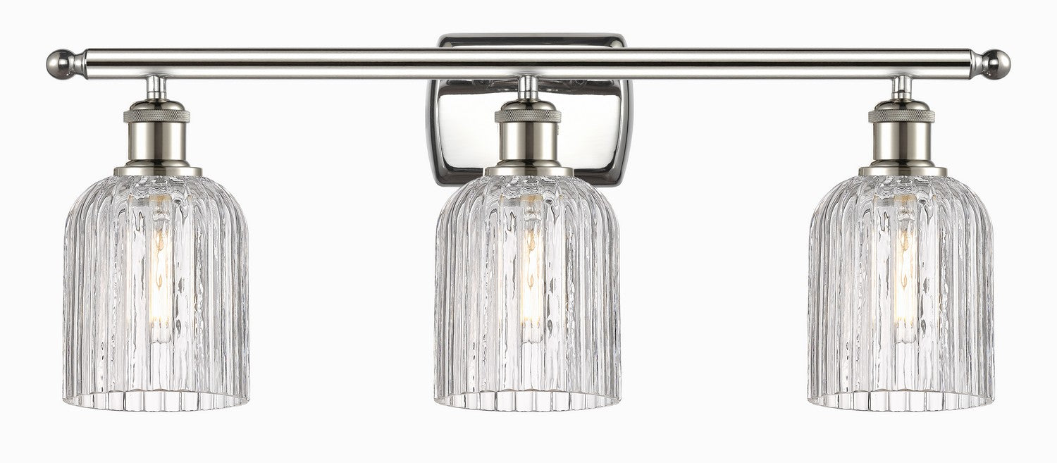 Innovations 516-3W-PN-G559-5CL Three Light Bath Vanity, Polished Nickel