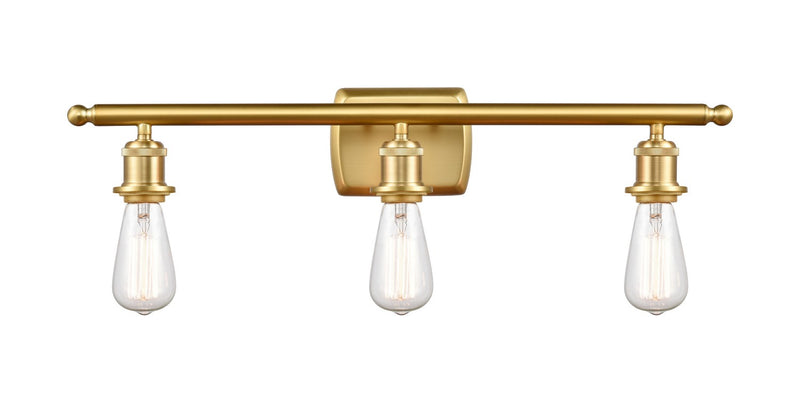 Innovations 516-3W-SG Three Light Bath Vanity, Satin Gold