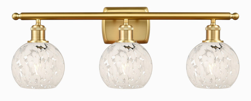 Innovations 516-3W-SG-G1216-6WM LED Bath Vanity, Satin Gold