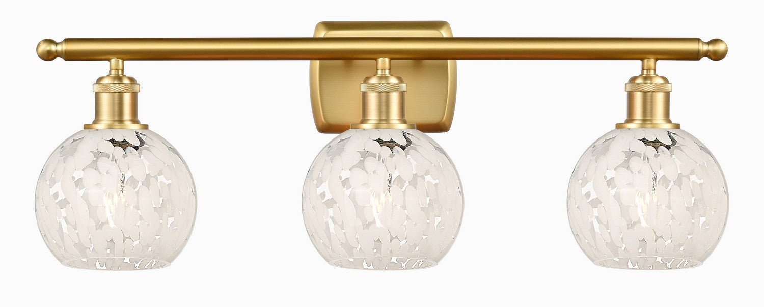 Innovations 516-3W-SG-G1216-6WM LED Bath Vanity, Satin Gold