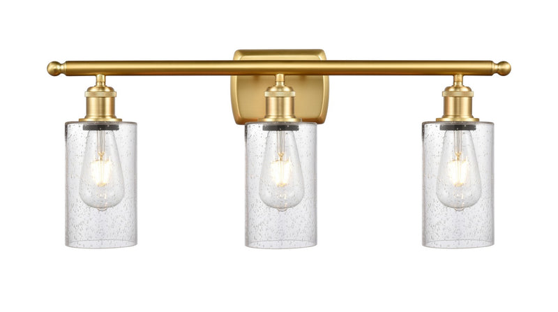 Innovations 516-3W-SG-G804 Three Light Bath Vanity, Satin Gold