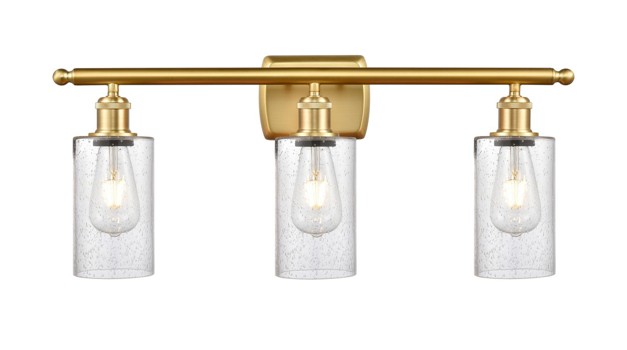 Innovations 516-3W-SG-G804 Three Light Bath Vanity, Satin Gold