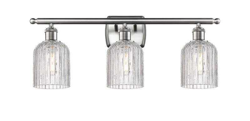 Innovations 516-3W-SN-G559-5CL Three Light Bath Vanity, Brushed Satin Nickel