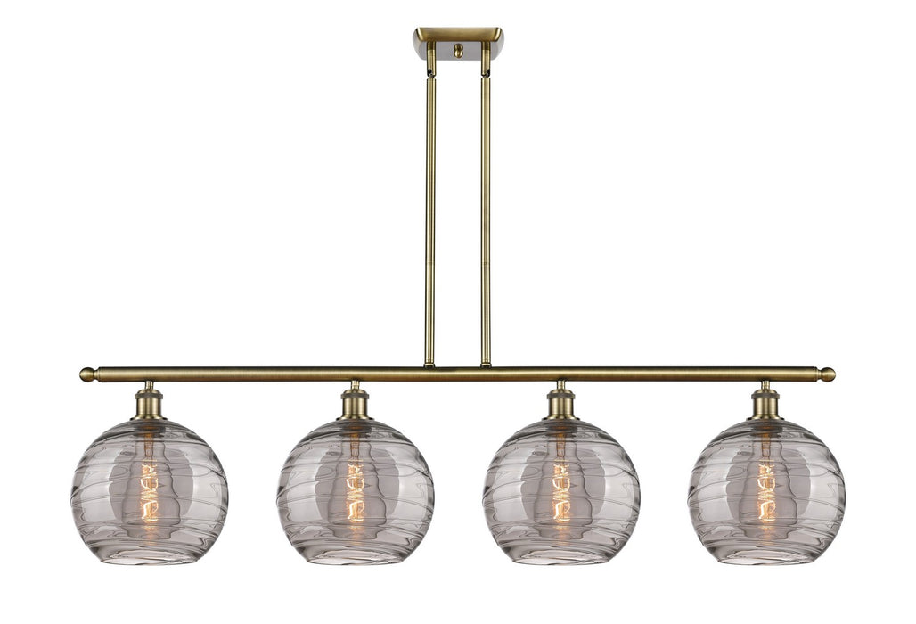 Innovations 516-4I-AB-G1213-10SM Four Light Island Pendant, Antique Brass