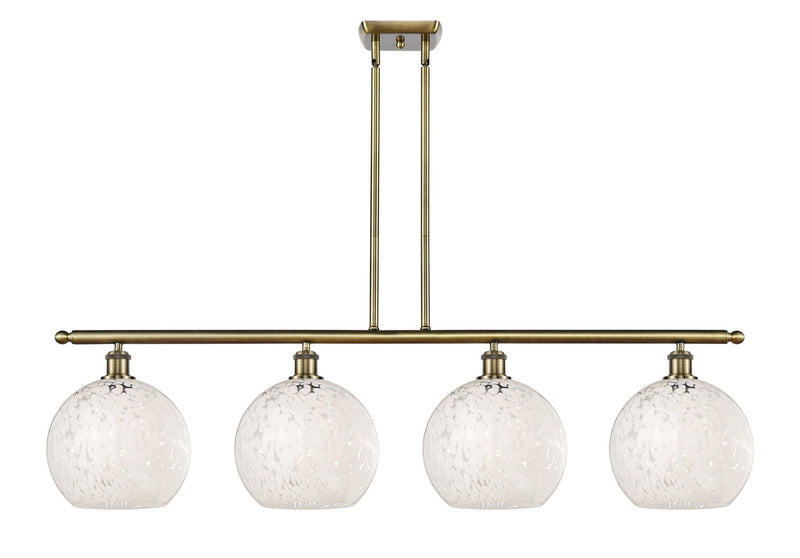 Innovations 516-4I-AB-G1216-10WM LED Island Pendant, Antique Brass