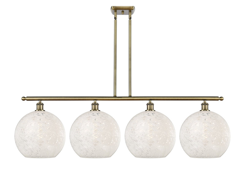 Innovations 516-4I-AB-G1216-12WM LED Island Pendant, Antique Brass
