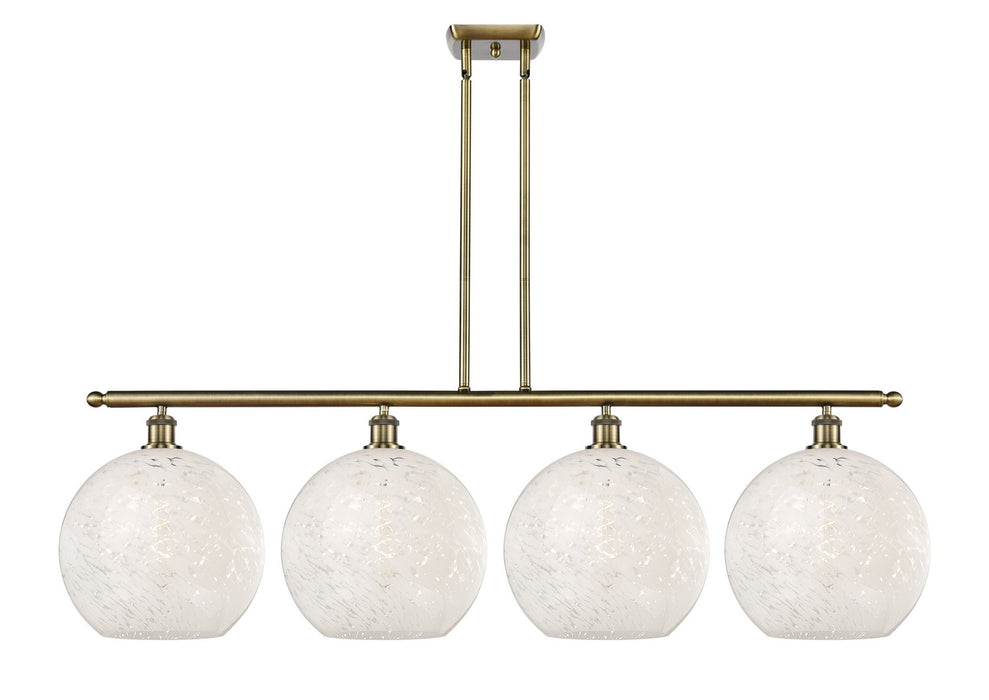 Innovations 516-4I-AB-G1216-12WM LED Island Pendant, Antique Brass