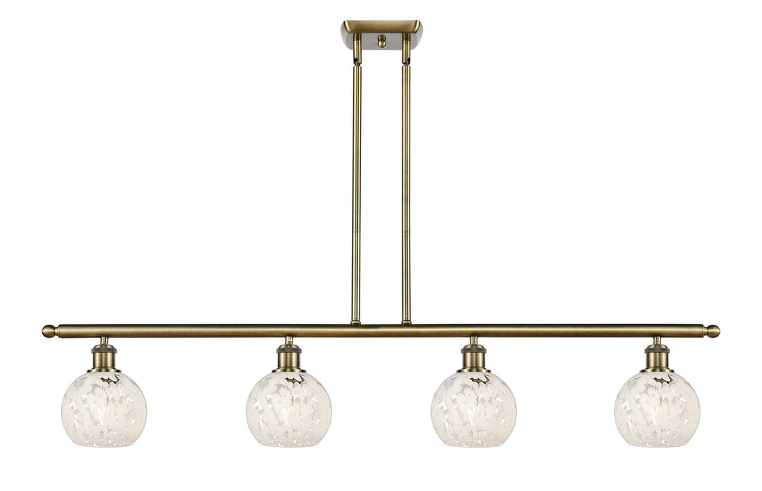 Innovations 516-4I-AB-G1216-6WM LED Island Pendant, Antique Brass