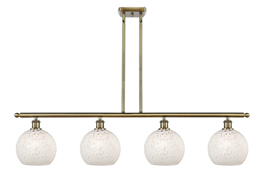 Innovations 516-4I-AB-G1216-8WM LED Island Pendant, Antique Brass