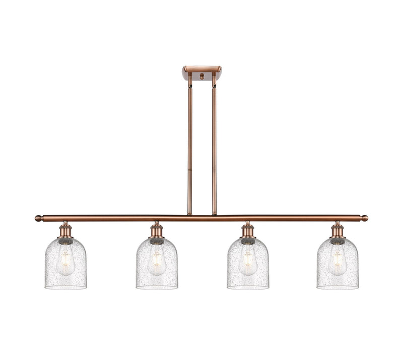 Innovations 516-4I-AC-G558-6SDY Four Light Island Pendant, Antique Copper
