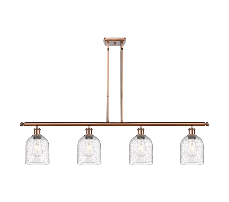 Innovations 516-4I-AC-G558-6SDY Four Light Island Pendant, Antique Copper