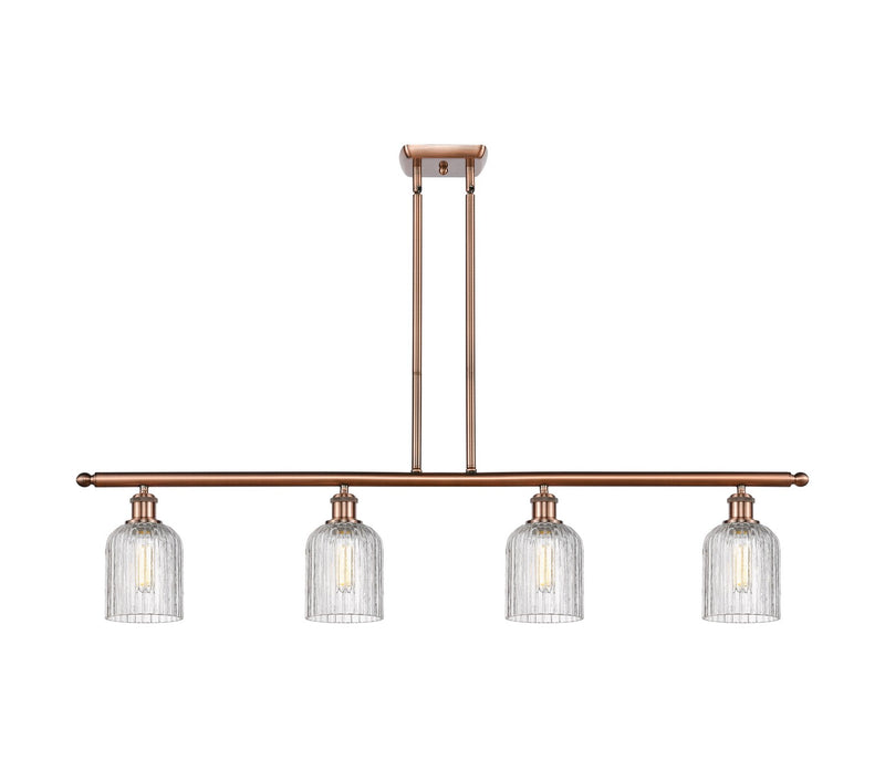 Innovations 516-4I-AC-G559-5CL Four Light Island Pendant, Antique Copper