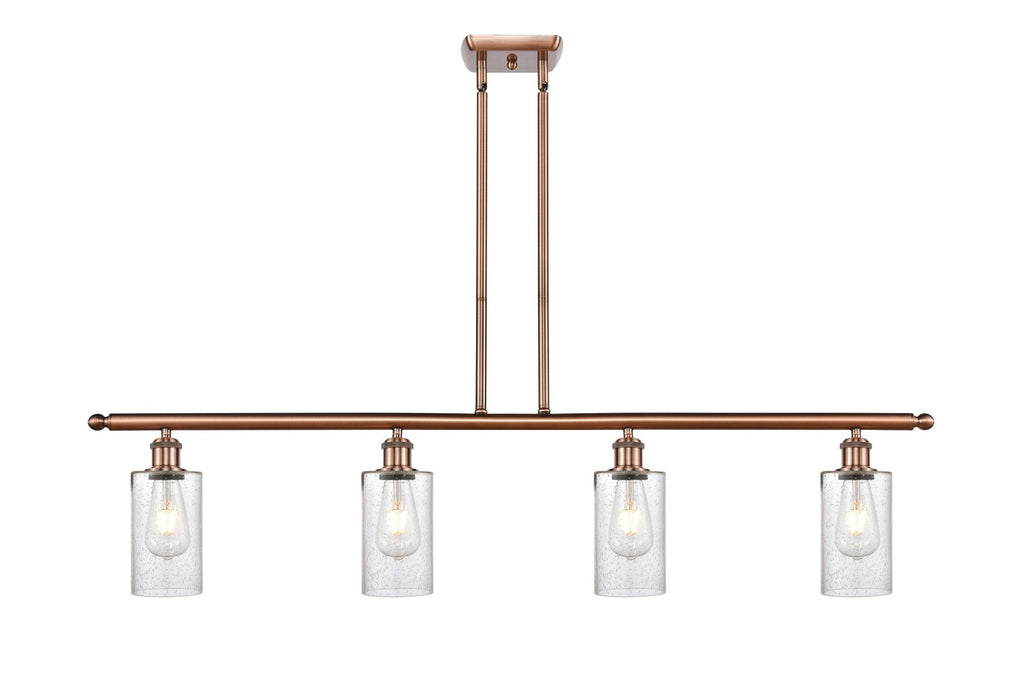 Innovations 516-4I-AC-G804 Four Light Island Pendant, Antique Copper