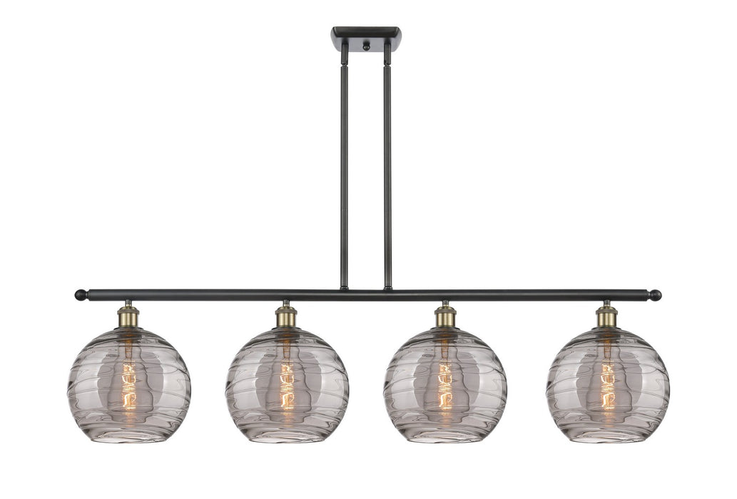 Innovations 516-4I-BAB-G1213-10SM Four Light Island Pendant, Black Antique Brass