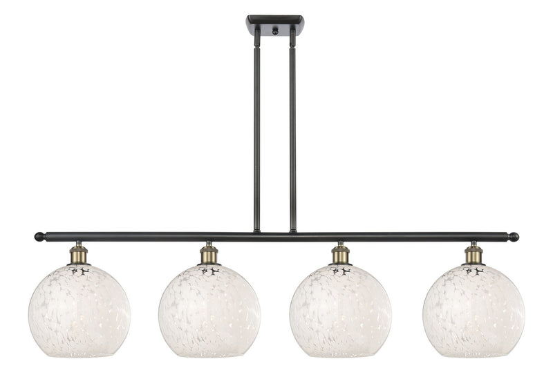Innovations 516-4I-BAB-G1216-10WM LED Island Pendant, Black Antique Brass