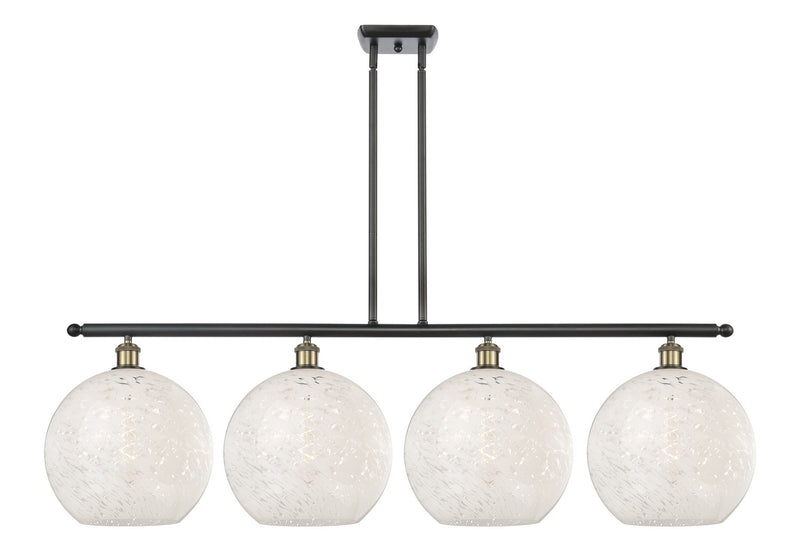 Innovations 516-4I-BAB-G1216-12WM LED Island Pendant, Black Antique Brass