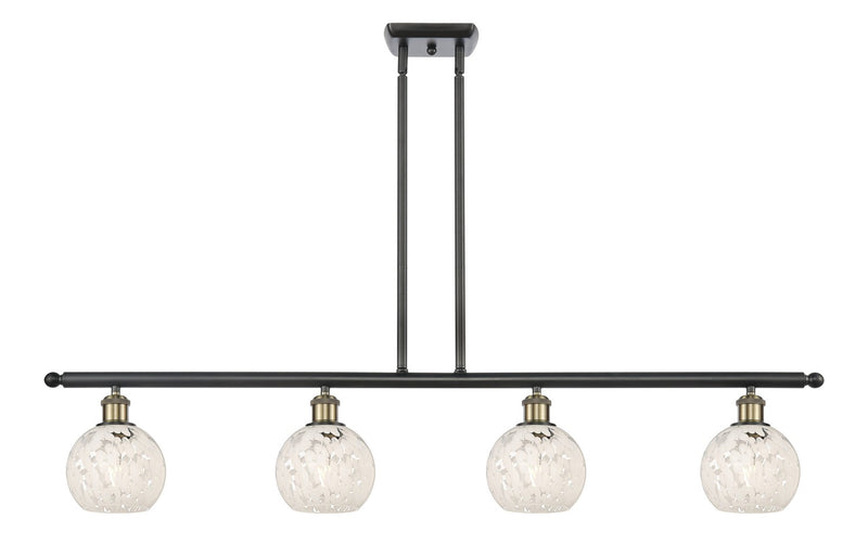 Innovations 516-4I-BAB-G1216-6WM LED Island Pendant, Black Antique Brass