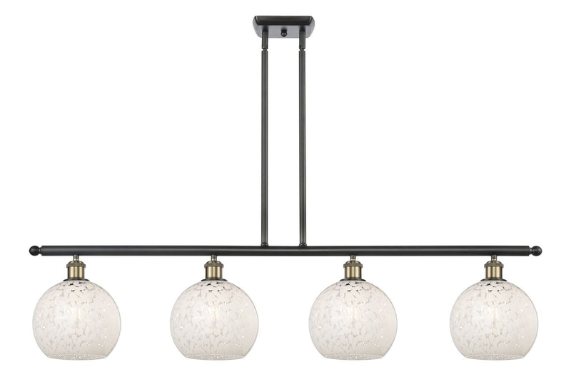 Innovations 516-4I-BAB-G1216-8WM LED Island Pendant, Black Antique Brass