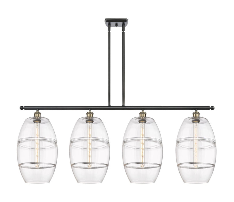 Innovations 516-4I-BAB-G557-10CL Four Light Island Pendant, Black Antique Brass