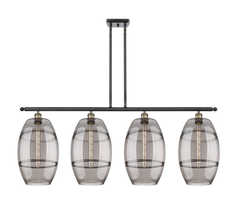 Innovations 516-4I-BAB-G557-10SM Four Light Island Pendant, Black Antique Brass