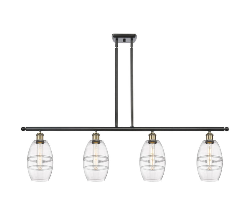 Innovations 516-4I-BAB-G557-6CL Four Light Island Pendant, Black Antique Brass