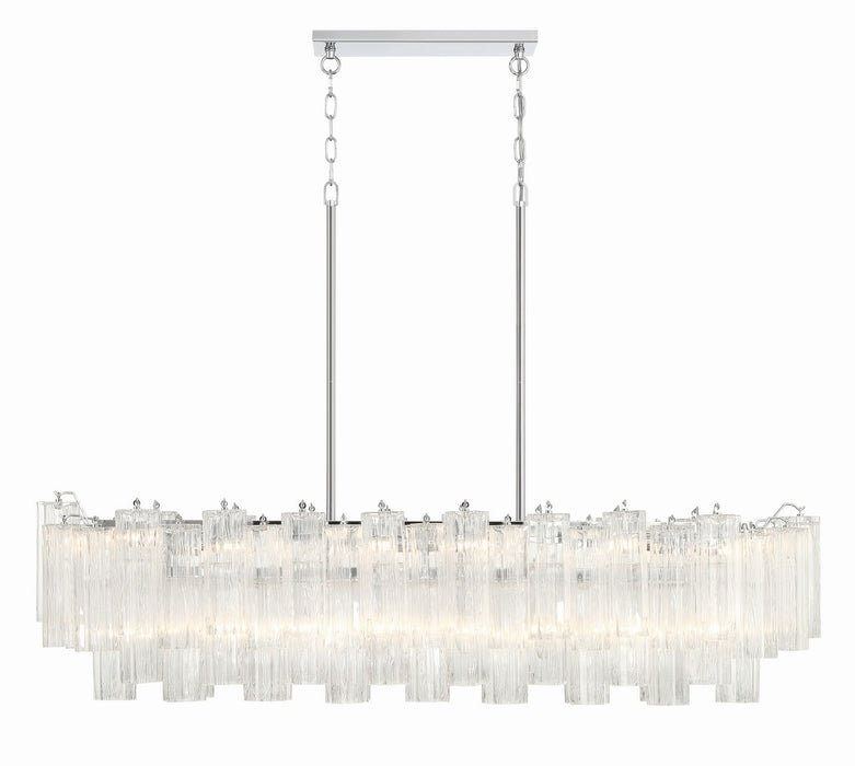 Crystorama ADD-317-CH-CL 14 Light Chandelier, Polished Chrome