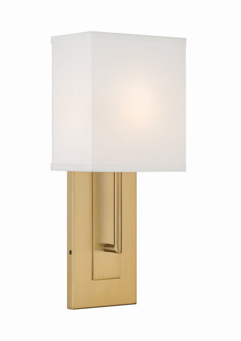Crystorama BRE-A3631-VG One Light Wall Sconce, Vibrant Gold
