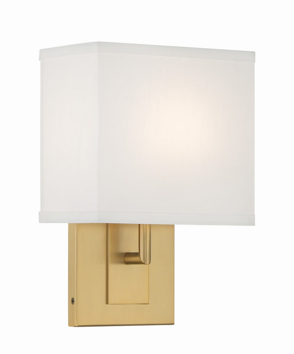 Crystorama BRE-A3632-VG One Light Wall Sconce, Vibrant Gold